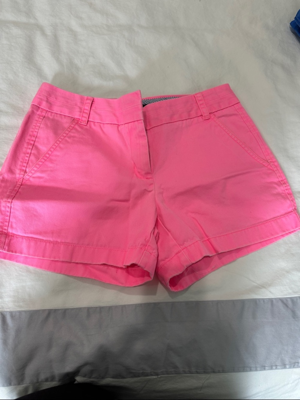 J. Crew Hot Pink Cotton Blend Jean Shorts